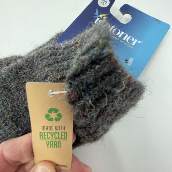 Isotoner Women's Recycled Knit Gloves - Grey Heather - Picture 4 of 8